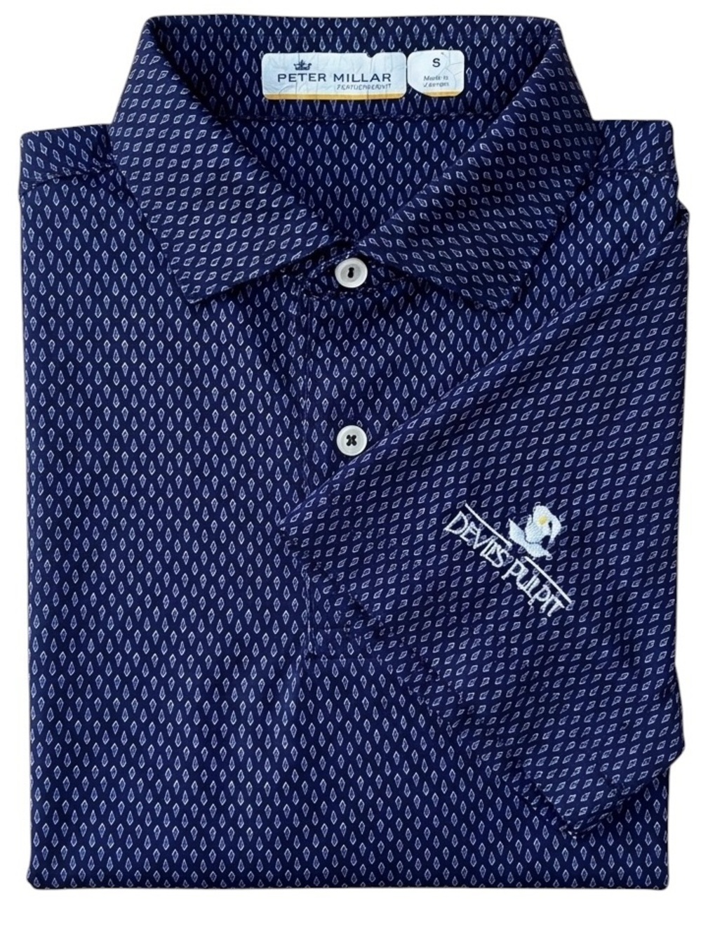 Peter Millar Golf Shirt Featherweight Performance Top Devil’s Pulpit Club